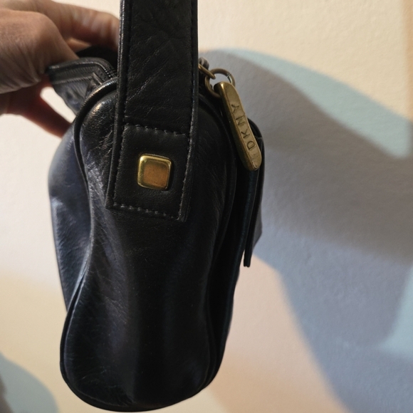 Donna Karan DKNY black Lambskin Crossbody bag Purse, VTG Butter Soft - Picture 10 of 16